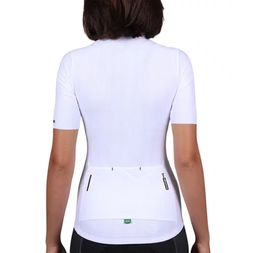 Camisa de Ciclismo Mauro Ribeiro Fiber 2.0 Feminina Branca
