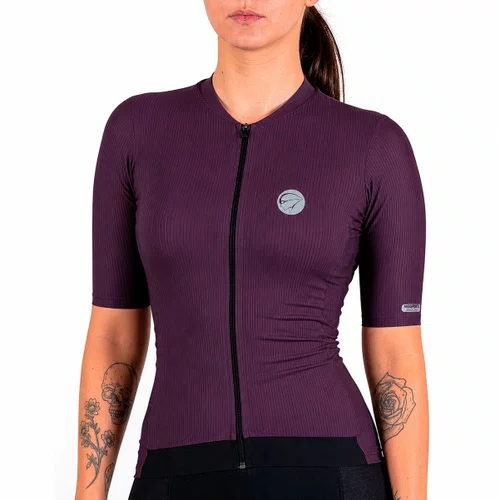 Camisa de Ciclismo Mauro Ribeiro Fiber 2.0 Feminina Roxo