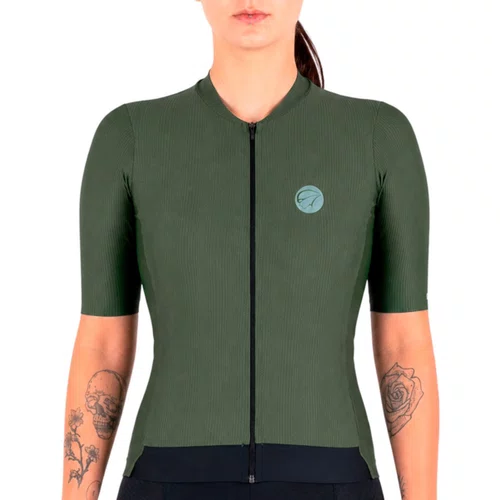 Camisa de Ciclismo Mauro Ribeiro Fiber 2.0 Feminina Verde
