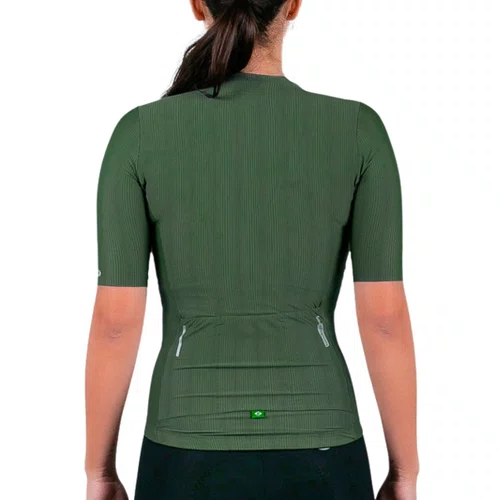 Camisa de Ciclismo Mauro Ribeiro Fiber 2.0 Feminina Verde
