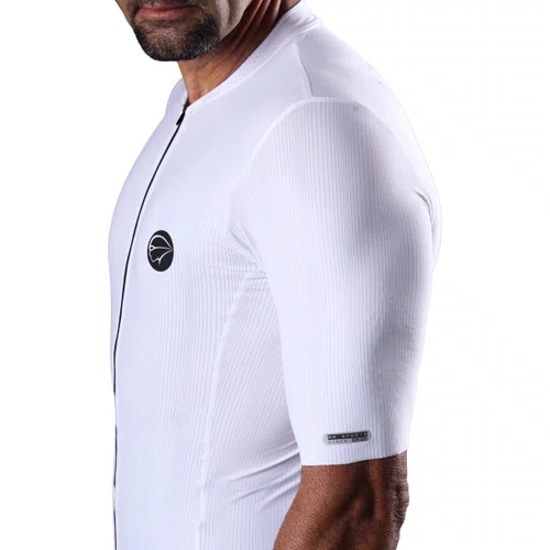 Camisa de Ciclismo Mauro Ribeiro Fiber 2.0 Masculino Branca
