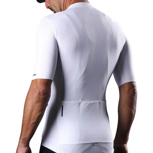 Camisa de Ciclismo Mauro Ribeiro Fiber 2.0 Masculino Branca
