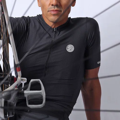 Camisa de Ciclismo Mauro Ribeiro Fiber 2.0 Masculino Preto