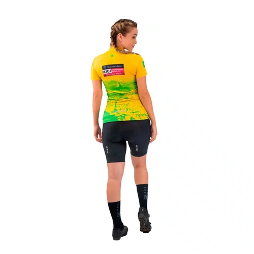 Camisa Free Force Ciclismo Feminina Start Rio Amarela