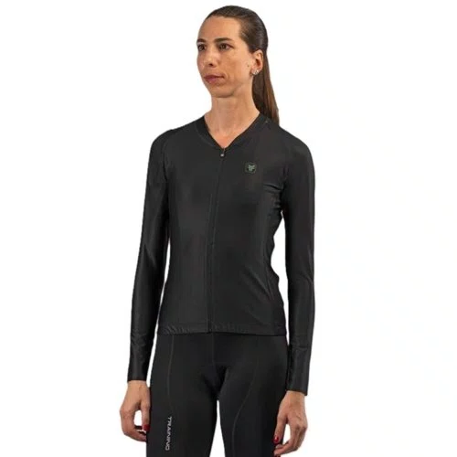 Camisa Free Force Feminina Manga Longa Training Dark Preto