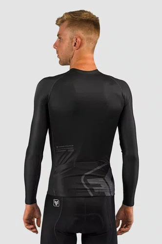 Camisa Free Force Masculina Manga Longa Training Dark Preto