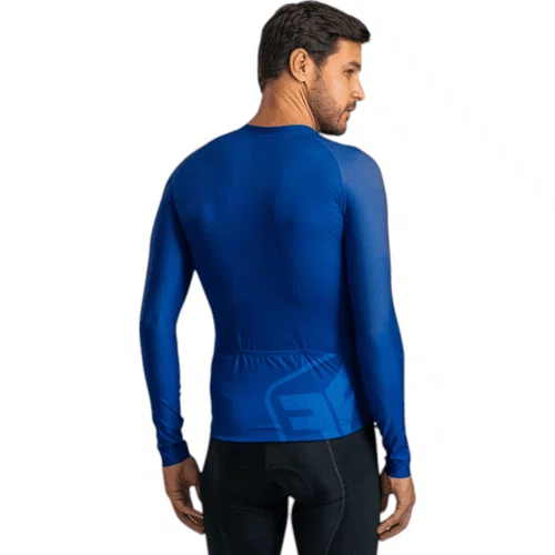 Camisa Free Force Masculina Training Manga Longa Ocean Azul
