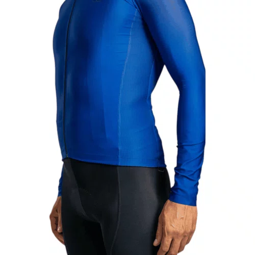 Camisa Free Force Masculina Training Manga Longa Ocean Azul