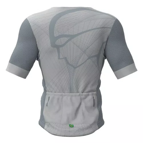 Camisa Ciclismo Mauro Ribeiro Masculino Proper 2.0 Cinza