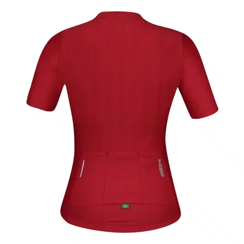 Camisa de Ciclismo Mauro Ribeiro Fiber 2.0 Feminina Vermelho