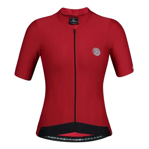 Camisa de Ciclismo Mauro Ribeiro Fiber 2.0 Feminina Vermelho
