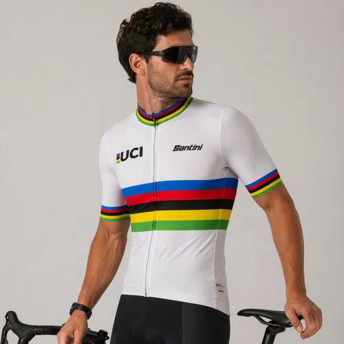 Camisa Santini Uci Official World Champion Masculino