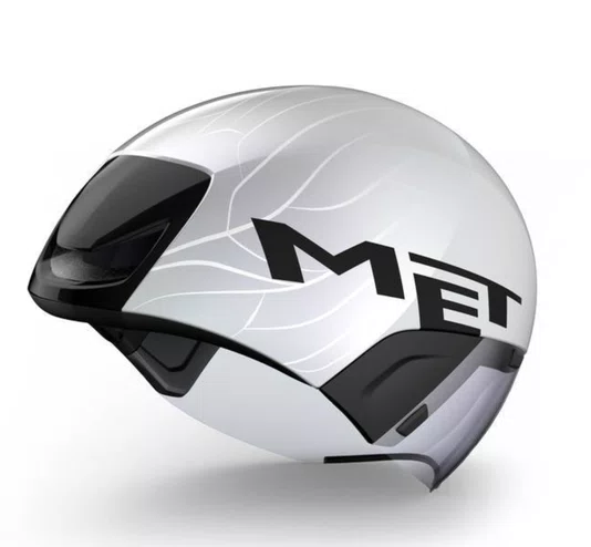 CAPACETE TRIATHLON MET AERO CODATRONCA PRATA