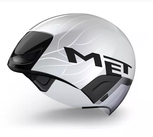 CAPACETE TRIATHLON MET AERO CODATRONCA PRATA