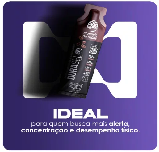 Carbo Gel Duragel 40G de Carboídrato Sabor Café