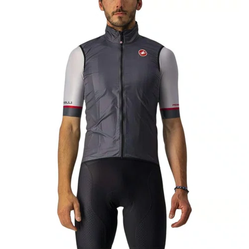 Colete de Ciclismo Corta Vento Casttelli Aria Vest - Cinza
