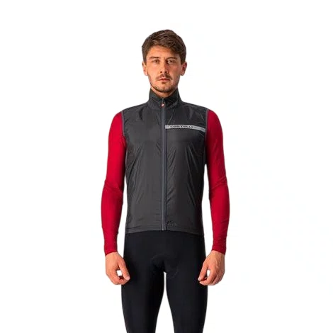 Colete de Ciclismo Corta Vento Castelli Squadra Stretch Vest