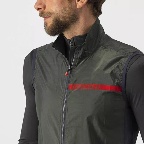 Colete de Ciclismo Castelli Squadra Stretch Vest Verde