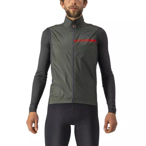 Colete de Ciclismo Castelli Squadra Stretch Vest Verde