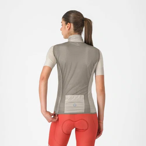 Colete Ciclismo Castelli Aria 2 Feminino Vest - Bege