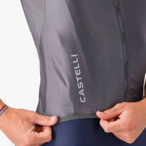 Colete Ciclismo Castelli Aria 2 Vest Masculino - Cinza