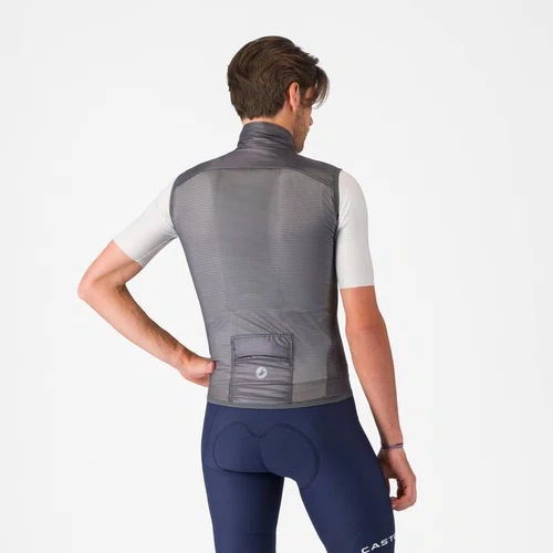 Colete Ciclismo Castelli Aria 2 Vest Masculino - Cinza