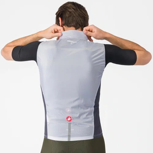 Colete de Ciclismo Castelli Squadra Stretch Vest Prata/Preto