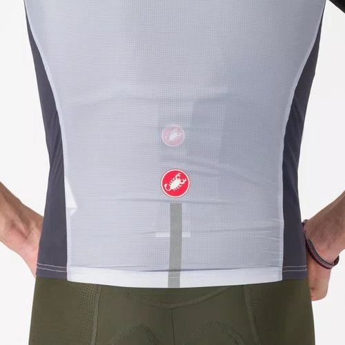 Colete de Ciclismo Castelli Squadra Stretch Vest Prata/Preto