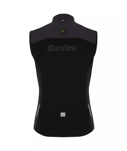 Colete Santini Latam Gravel Trail Wind Vest Preto