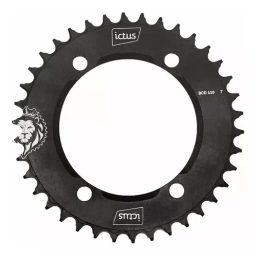Coroa Ictus Single Aero Bcd 110 Grx 36t - 4Furos Assimetrico