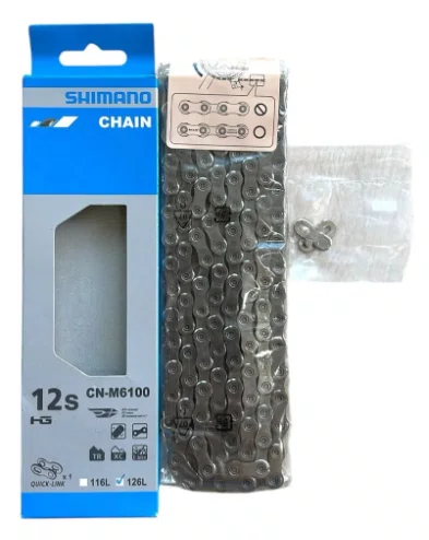 CORRENTE SHIMANO 12V CN-M6100 126L COM QUICK LINK