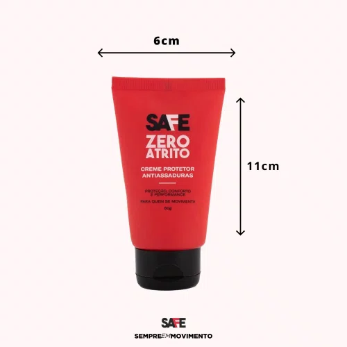 Creme Protetor Zero Atrito Safe Runners - Previne Bolhas 60g
