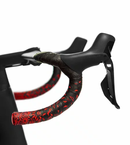 Fita Guidão Supacaz Super Sticky Kush Star Fade Pto/Vermelho