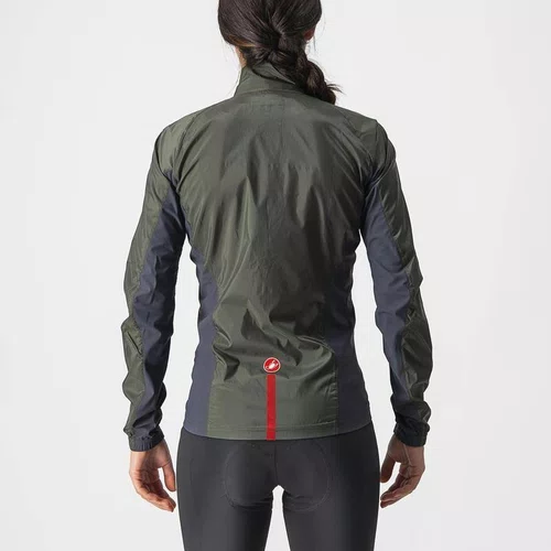 Jaqueta Castelli Corta Vento Feminino Squadra Stretch Verde