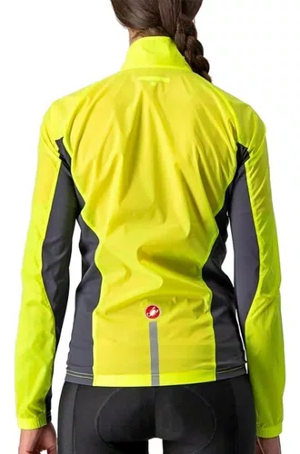 Jaqueta Castelli Corta Vento Feminino Squadra Stretch Yellow