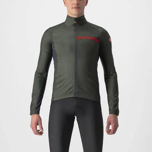 Jaqueta Castelli Corta Vento Masculino Squadra Stretch Verde