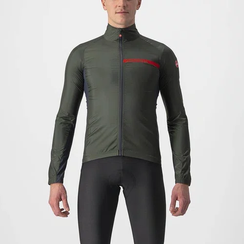 Jaqueta Castelli Corta Vento Masculino Squadra Stretch Verde