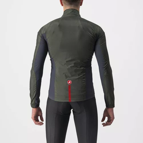 Jaqueta Castelli Corta Vento Masculino Squadra Stretch Verde
