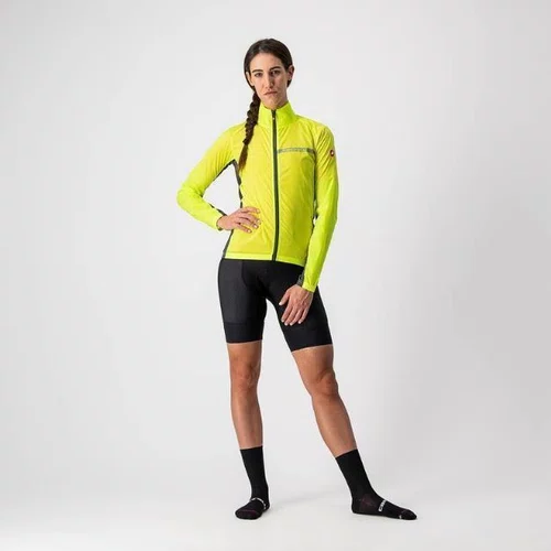 Jaqueta Castelli Corta Vento Feminino Squadra Stretch Yellow
