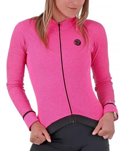JAQUETA DE INVERNO MAURO CICLISMO RIBEIRO HIVE PINK FEMININA