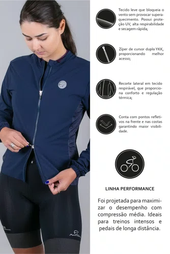 JAQUETA MAURO RIBEIRO CORTA VENTO FEMININA AIRFLEX AZUL