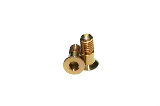 Kit 2 Parafusos De Titânio P/ Roldana Sram 12v - Dourado