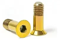 KIT 2 PARAFUSOS P/ ROLDANA SHIMANO M5X13X0,8 - DOURADO