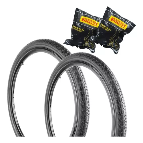 KIT 2 Pneus Pirelli Manga Turbo + 2 Camaras 26 Pirelli