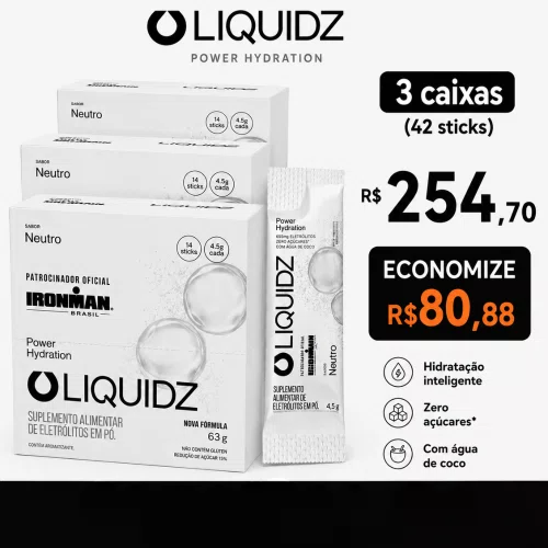 42 Sachês LIQUIDZ Eletrólitos Neutro