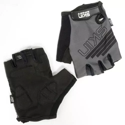 Luva Ciclismo Skin Sport Race Cinza/Preto