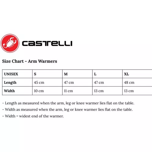 Manguito de Ciclismo Castelli Upf 50+ Light Branco