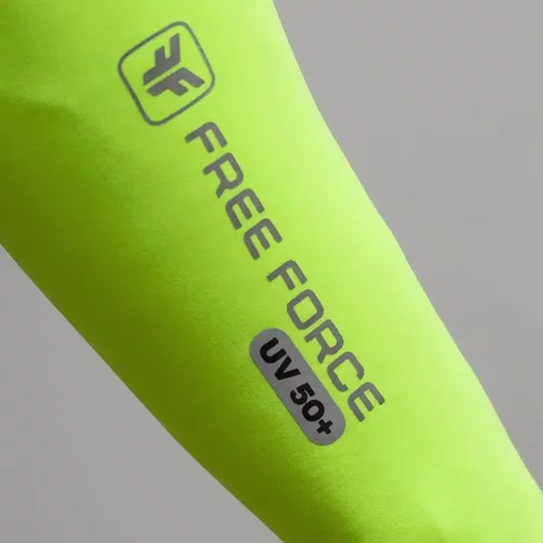 Manguito de Ciclismo Free Force Solare Unissex Amarelo Flour