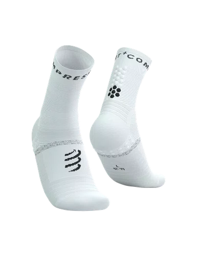 Meia De Compressão Cano Medio Pro Marathon Socks V2.0 Branco