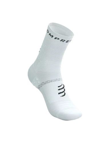 Meia De Compressão Cano Medio Pro Marathon Socks V2.0 Branco